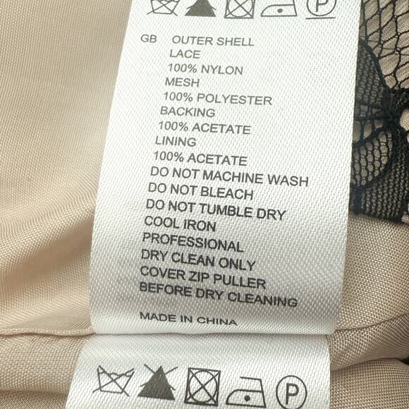 Reiss Babie Strapless Bustier Lace Dress NWT Black Size 10 - Picture 15 of 15